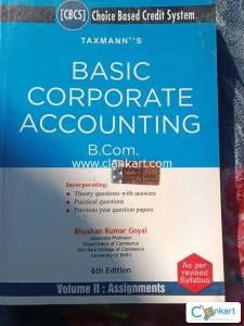 Basic corporate accounting 6th edition b.com volume 2