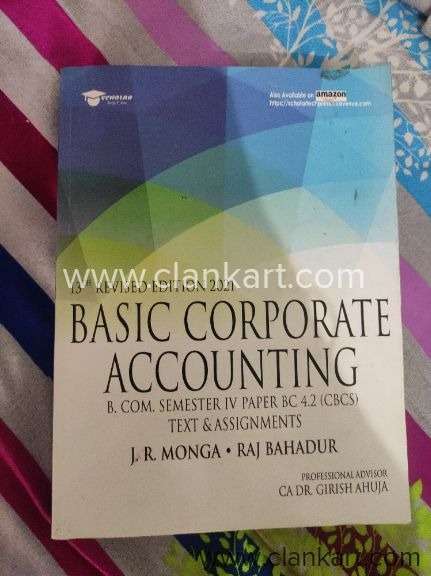 Basic corporate accounting by JR MONGA