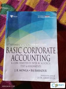 Basic corporate accounting for bcom