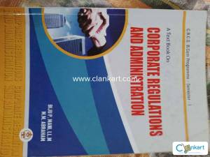 Bcom 1st sem corporate regulations and administrations