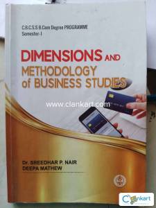 Bcom 1st sem dimensions and methodology of business studies