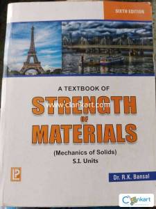 Best Book for Strength of Materials in good condition.