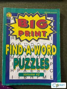 Big Print Find-A-Word Puzzle Book  Volume #2 (Large Print)