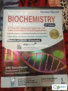 Biochemistry DM vasudevan