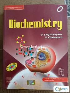 Biochemistry (U . Satyanarayana) for mbbs 1st yr,6th edition