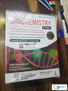 Biochemistry book ,DM Vasudevan