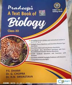 Biology book by Pradeep  exam preparation for both NEET