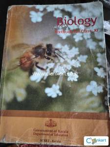 Biology textbook for Class 11 SCERT Kerala