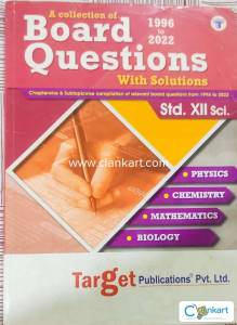 Board Questions with Solutions- XII Science