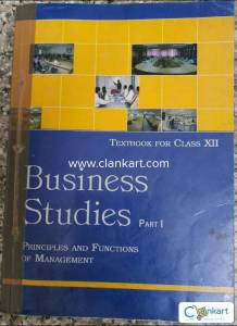 Book - Business Studies Part 1 (Class XII NCERT)