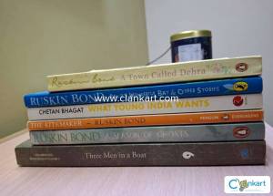 (Book bundle) Ruskin Bond 4 books + Chetan Bhagat + Three men in boat