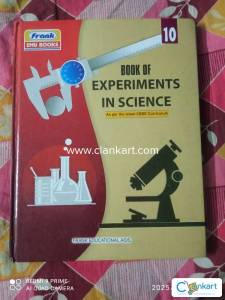 Book of Experiments in Science Class 10
