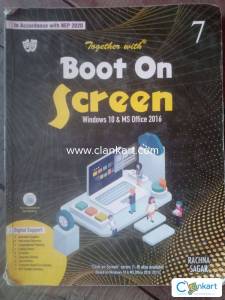 Boot on screen windows 10 & ms office 2016 for class 7