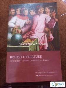 British Literature 14 th to 17 th century