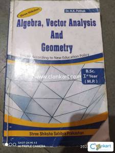 Bsc (1st year) MP math book (Algebra, Vector analysis & geometry)