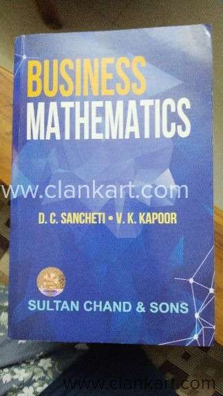 Business Mathematics by DC Sancheti and VK Kapoor