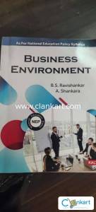 Business environment by B.S.Ravishankar and A. Shankara