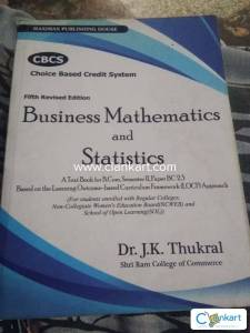 Business mathematics and statistics for b.com