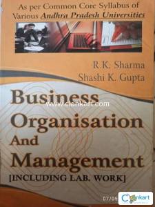 Business organisation and management