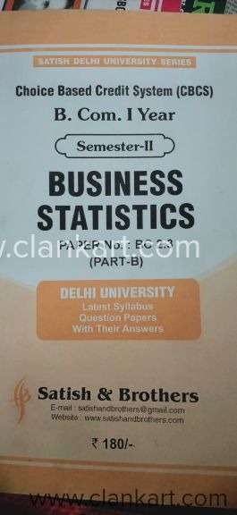 Business statistics for b Com program
