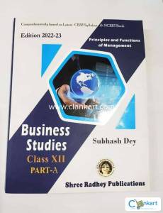 Business studies ClassXII Subhash Dey  part-A Shree Radhey Publication
