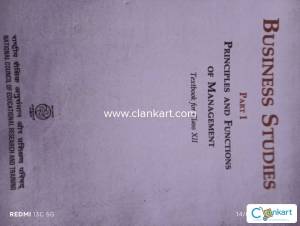 Business studies part 1 textbook for class 12th