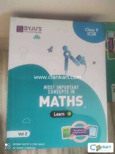 Byjus class 9 maths learn vol1 vol2 and practice book- 3 books