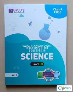 Byjus class 9th science learn and practice books