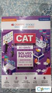 CAT 25 years (Oswaal) solved papers (1991-2008 & 2017-2023)