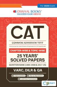 CAT (COMMON ADMISSION TEST)  25 Years Chapterwise & Topicwise