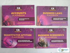 CA Foundation All 4 Subjects Flash Books for Revision