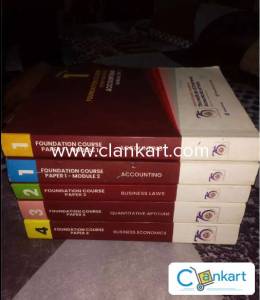 CA Foundation Books  Full Set (5 Books)  Excellent Condition