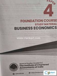 CA Foundation course Business Economics