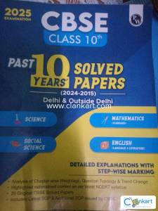 CBSC Past 10 years Solved papers for class 10th