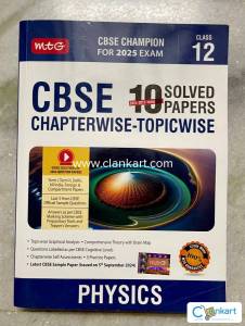 CBSE 10 SOLVED PAPERS PHSYICS Class-12 CHAPTERWISE-TOPICWISE