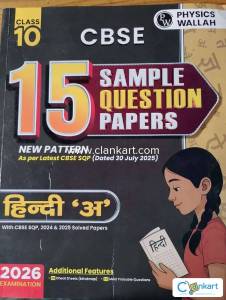 CBSE 15 SIMPLE QUESTION PAPER HINDI