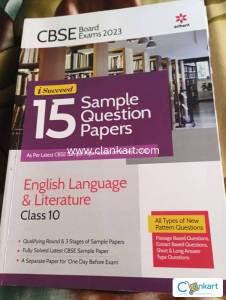 CBSE 2023 ENGLISH LITERATURE AND LANGUAGE SAMPLE PAPER BOOK CLASS 10