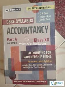 CBSE ACCOUNTANCY DK GOEL PART A 2026
