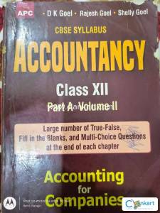 CBSE ACCOUNTANCY PART A VOLUME 2 FOR CLASS 12