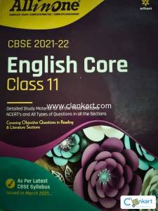 CBSE All In One English Class 11 for 2022 Exam