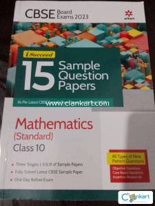 CBSE Board Exam 2023 I Succeed 15 Sample Question Papers Mathematics C