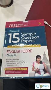 CBSE Board Exams 2023, 15 Sample Question Papers ENGLISH CORE Class 12