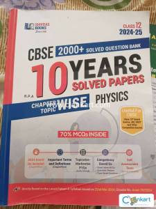 CBSE CLASS 12 PHYSICS 10 YEARS SOLVED QUESTION PAPER CHAPTER WISE