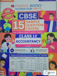 CBSE Class 12 15 Sample Question Papers Accountancy For 2026 Exam