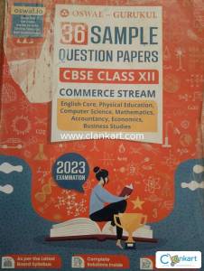 CBSE Class 12 COMMERCE STREAM OSWAL QUESTION PAPER'