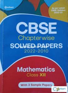 CBSE Mathematics Chapterwise Solved Papers Class 12th for 2024 Exam