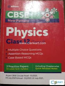 CBSE New Pattern Physics Class 12 for 2021-22 Exam (MCQs based book fo