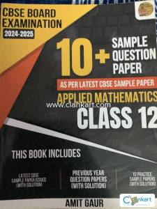 CBSE Sample Question paper book for Applied Mathematics by Amit Gaur