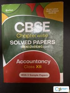 CBSE chapter wise solved papers accountancy class 12th