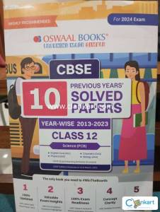 CBSE class 12 10 previous years solved paper ( Engl+ phy+ chem+bio)